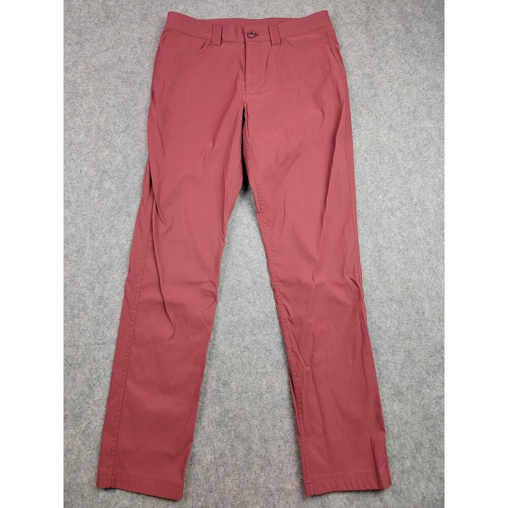 Eddie Bauer Pants Womens 6 Red Stretch Nylon Spandex Outdoor Casual Fall